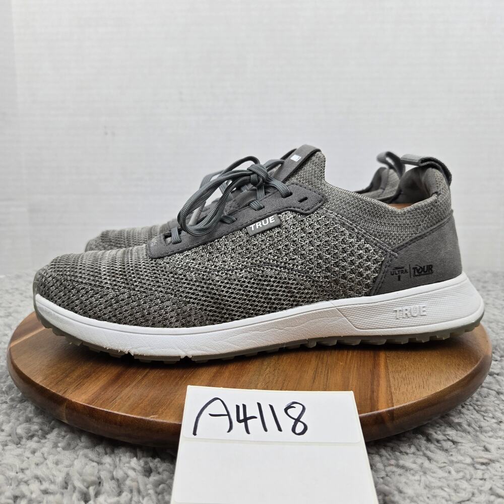 True Linkswear Mens 10 All Day Knit 3 Tour Championship Gray Knit Spikeless Golf